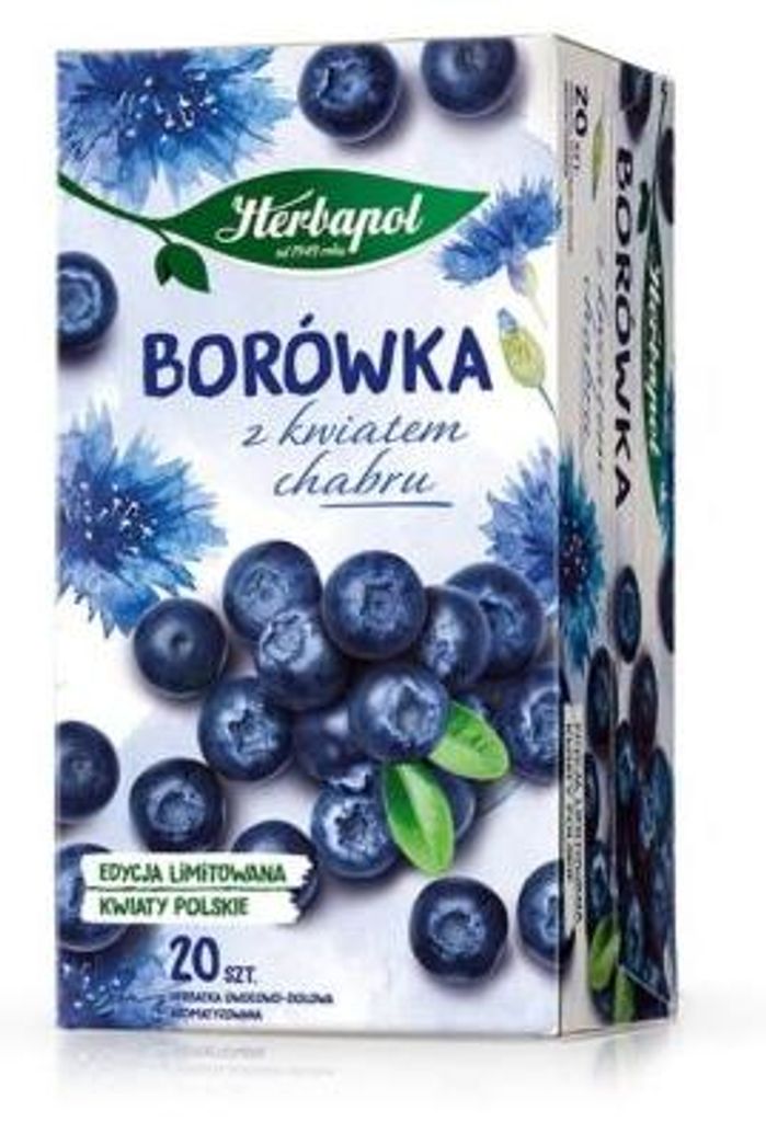 Herbapol herbatka owocowa borówka z kwiatem chabru (20 Zdjęcie produktu 