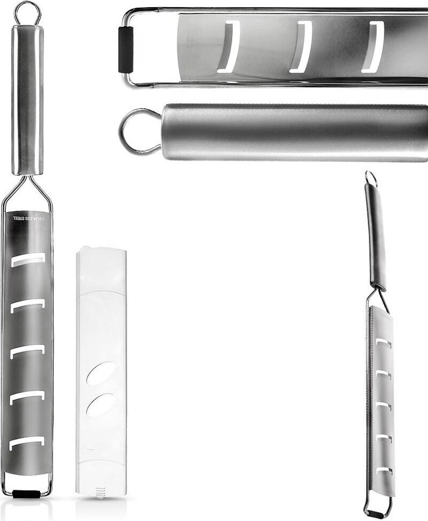 Orion Flache Küchenreibe Reibe Reibeisen mit Stahlgriff Produktbild 