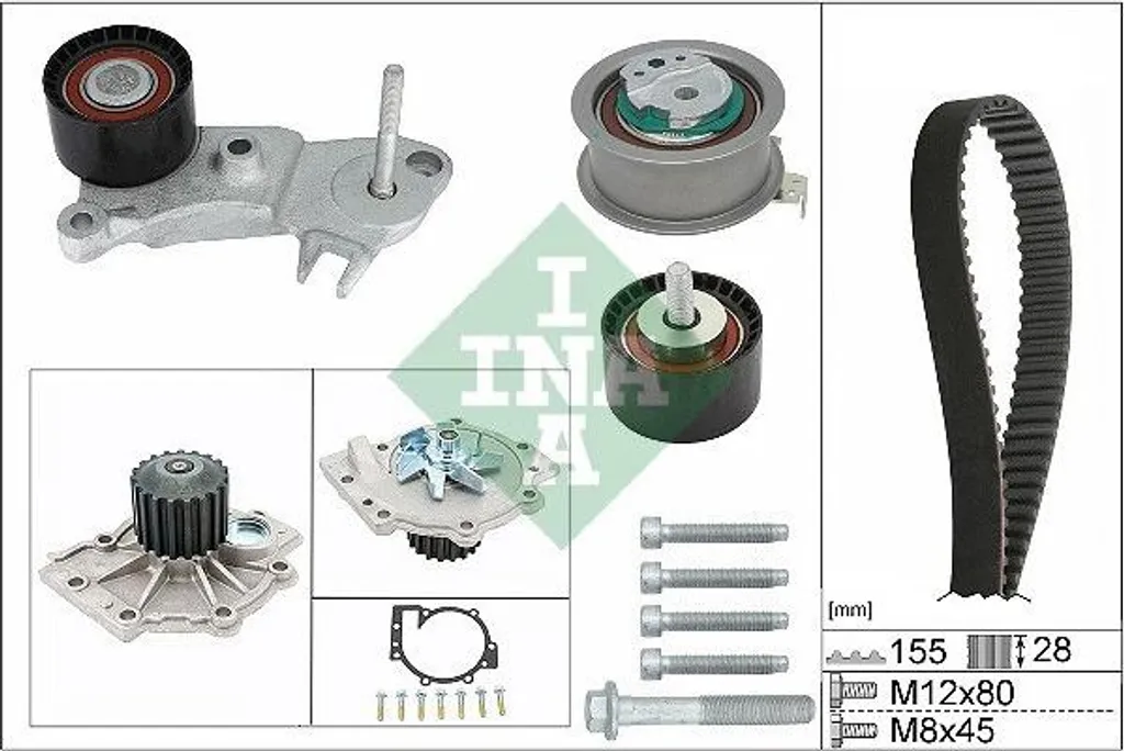Kit de Distribution Volvo 2.0 D pour S60 II S90 II et V70 - Qualité OEM