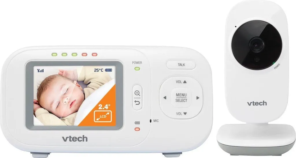 Écoute-bébé Vidéo Vtech VM2251 Écran Couleur Haute Définition 2,4" - 6