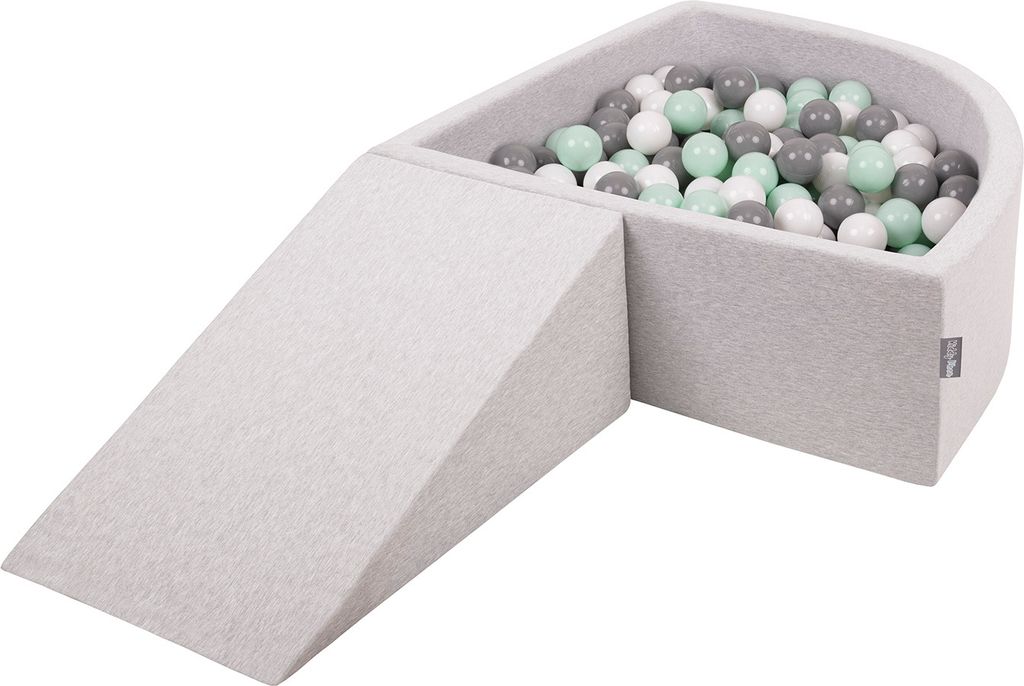 KiddyMoon spielplatz schaumstoff mit viertel eckig bällebad Produktbild 