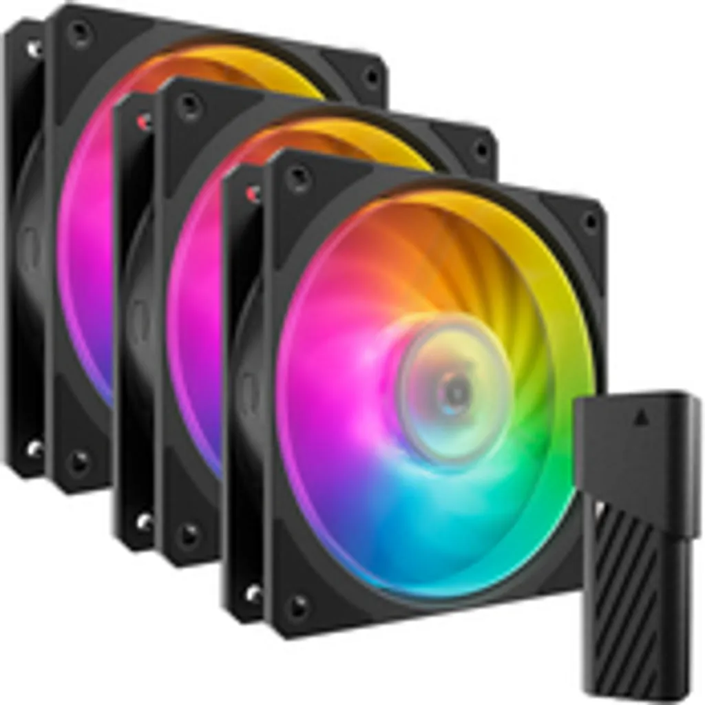Refroidir son PC Gaming avec Coomas Mobius 120P ARGB Noir Pack de 3 PWM - 2