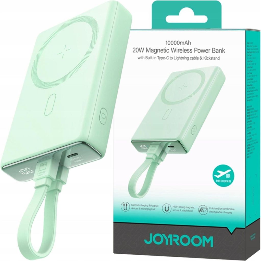 Powerbank Joyroom Jr-Pbm01 Magnetic 10000Mah 20W Avec Image du produit 
