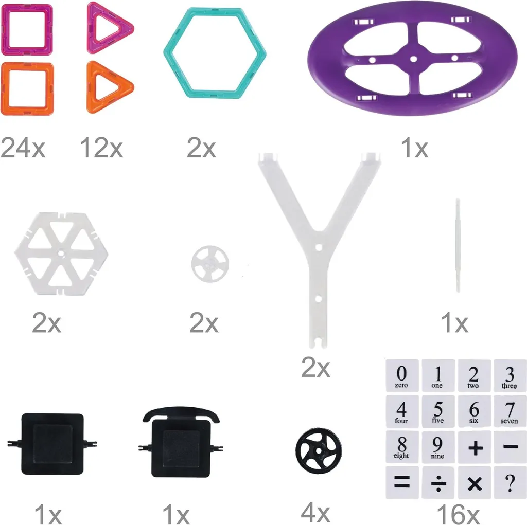 Blocs de construction magnétiques 50 pcs - Activité créative sans écran