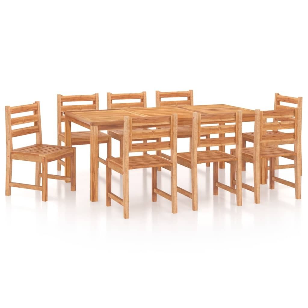 "im Sonderangebot" 9-tlg. Garten-Essgruppe - elegantes Design - Sitzgruppe/Gartenmöbel-Set - Massivholz Teak - Terassenmöbel DEMöbel538175