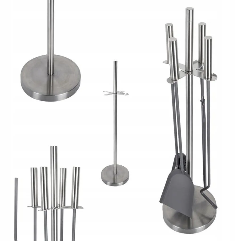 Kit Accessoires Cheminée Complet 5 Pièces en Inox pour Poêle à Bois