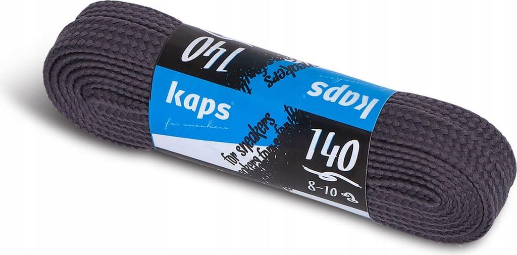 Flache Schnürsenkel für Sportschuhe Kaps For Sneakers - 100 cm - Grau