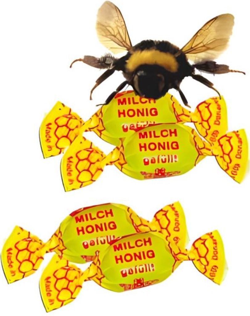 Edel Milch Honig Bonbons mit Honig gefüllt und gewickelt Produktbild 