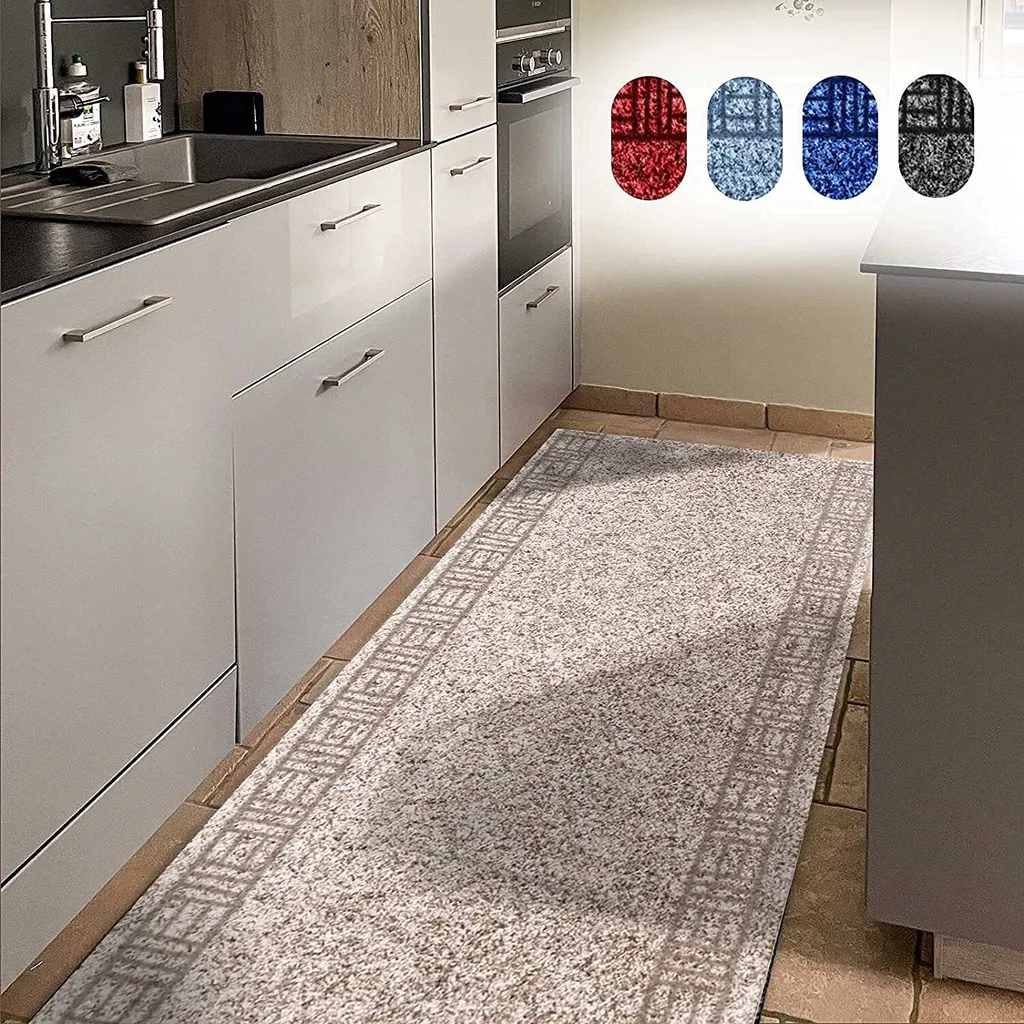 Tapis de couloir Primaverum Beige 400 cm - Protège-sol cuisine idéal