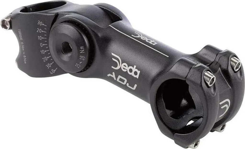 Potence Deda TT ADJ réglable Ø 31,8 mm longueur 110 mm black-matte