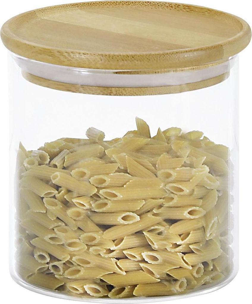 KESPER Récipient de stockage Ø 10 cm 500 Ml Verre/Bambou Image du produit 