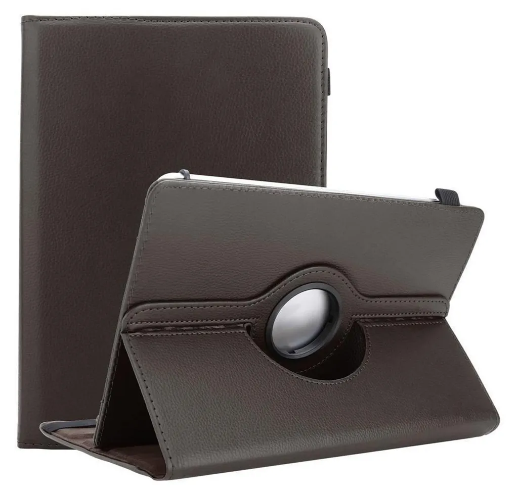 Cover Kindle Fire HD 8 Cadorabo Marrone - Stand Girevole 360 Gradi