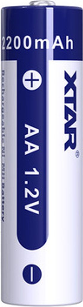 A single AA battery with branding and specifications.