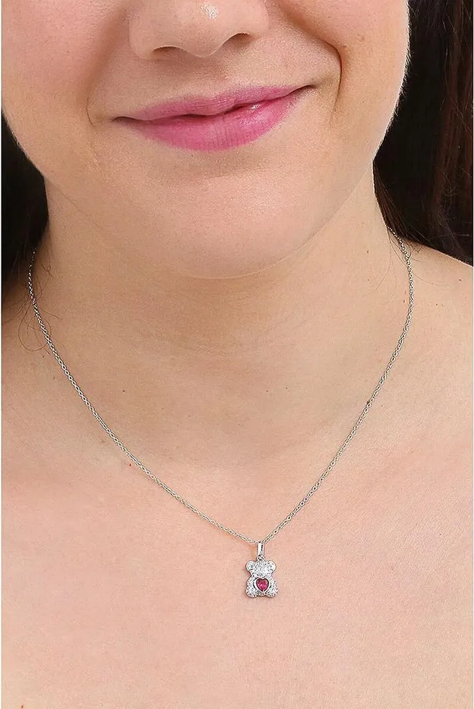 Collier Sautoir Femme Amen CLPTEHBRZ Chic en Argent Rhodié et Cristaux