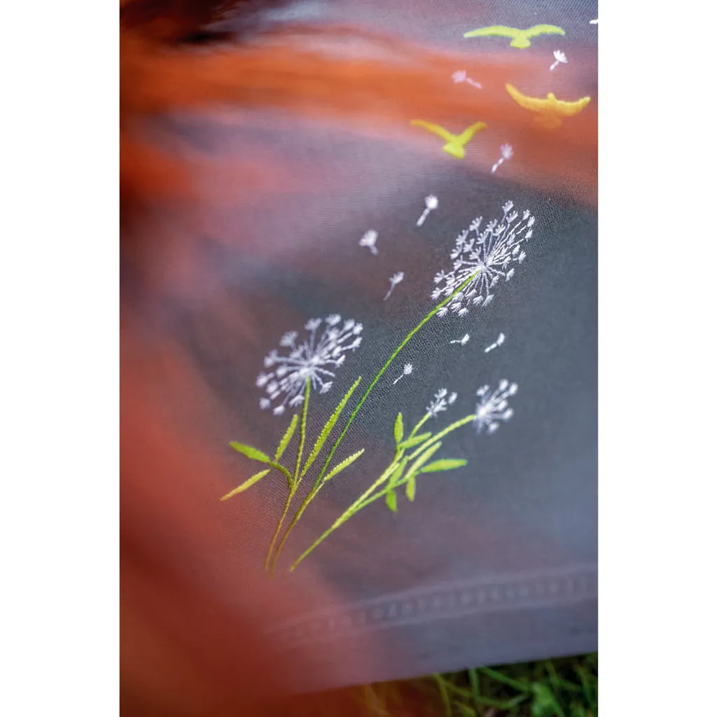 Offerta Kit Vervaco Flower Fluff Tovaglia Ricamo Punto Raso 80x80 - 7