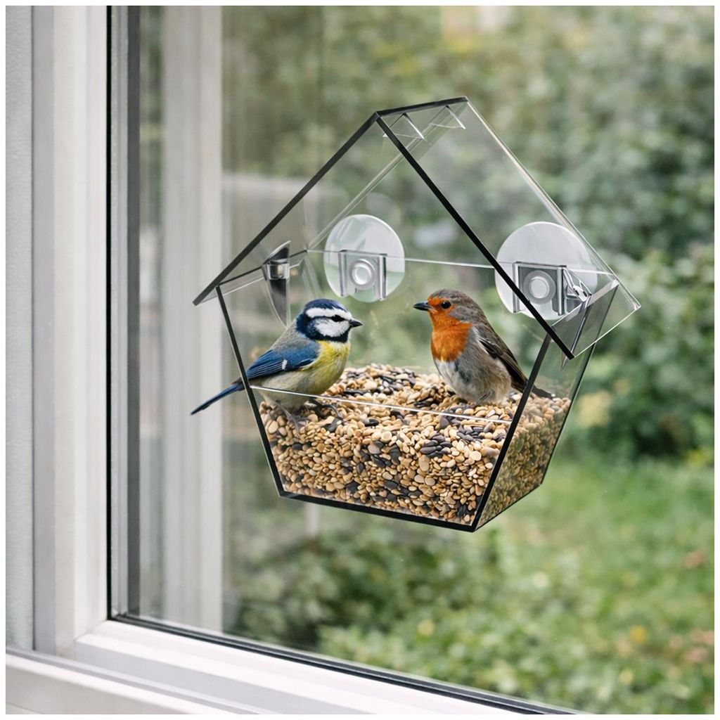 Vogelfutterhaus Nessa transparent 1-teilig