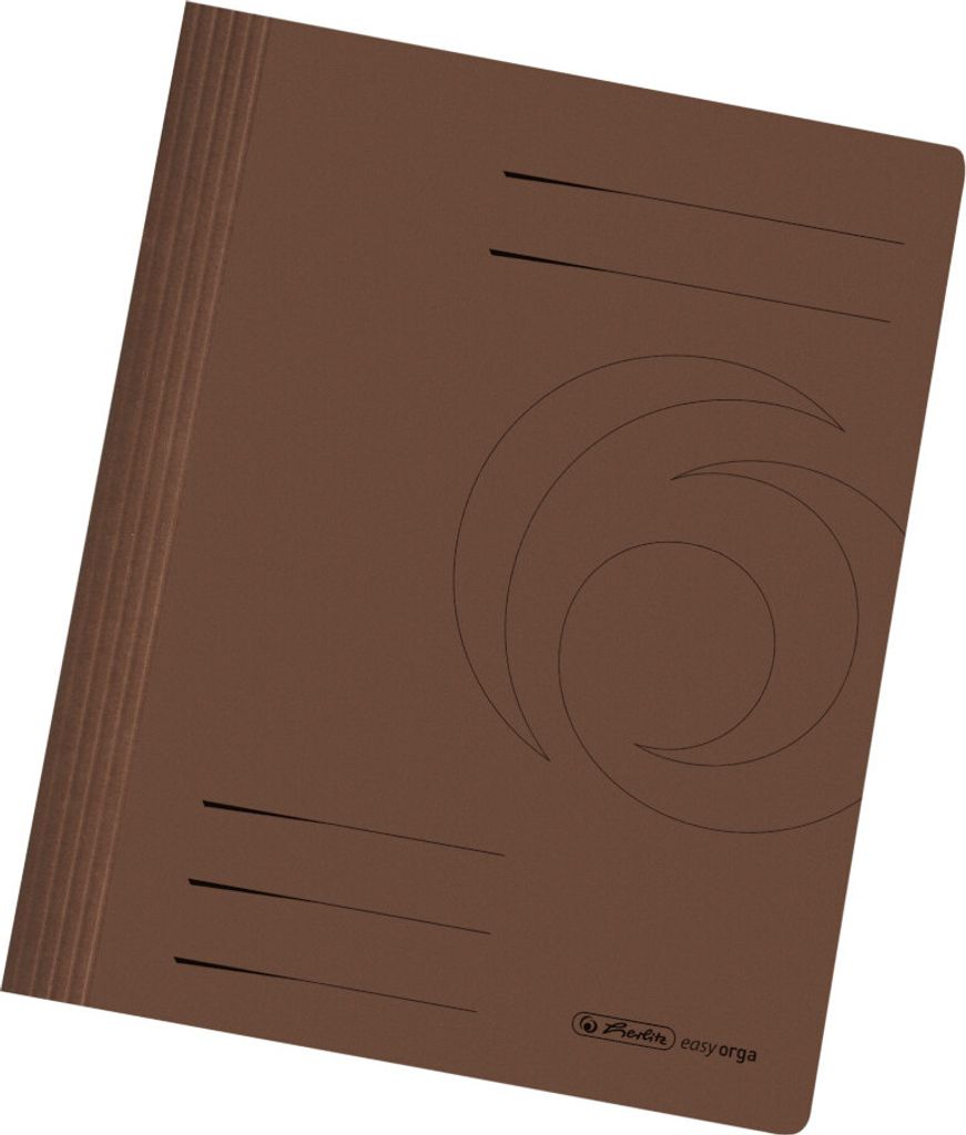 10 Herlitz Manila Karton Schnellhefter / DIN A4 / Farbe: braun