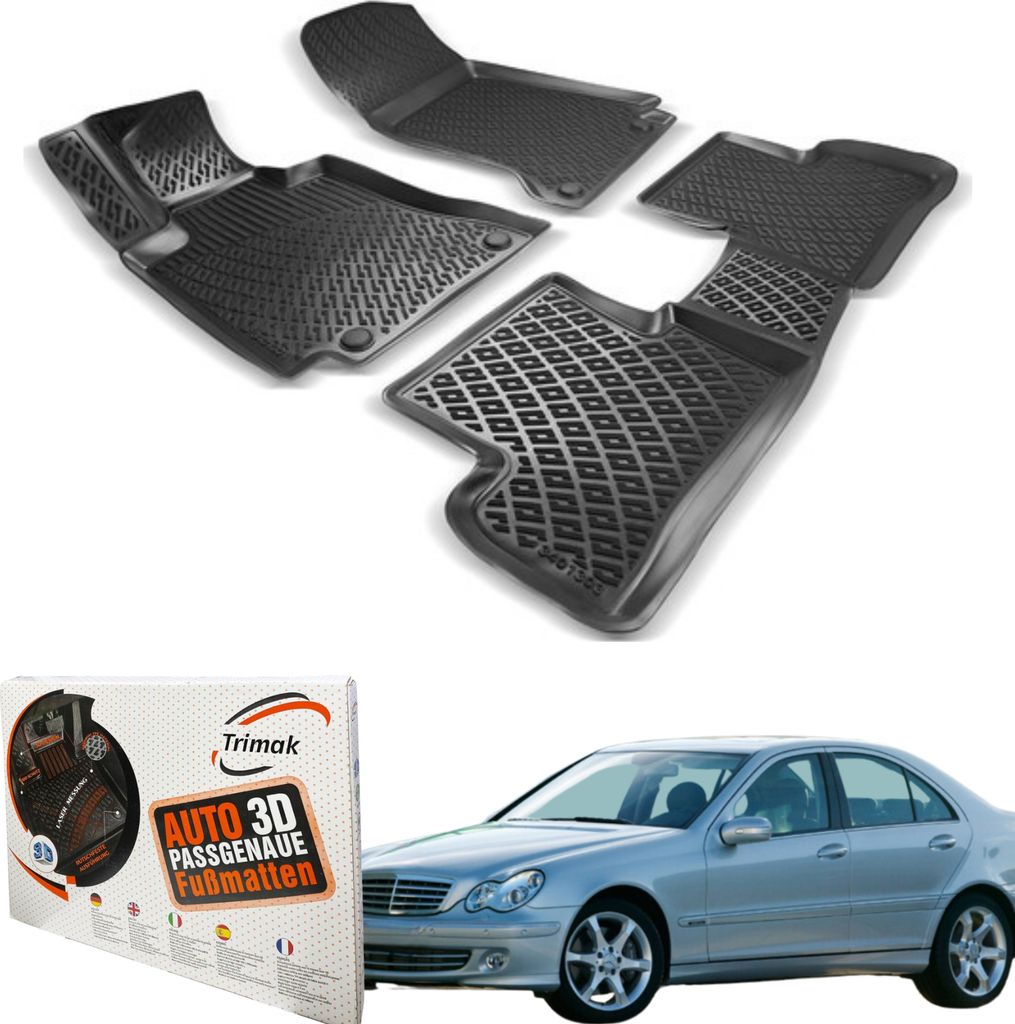 Trimak MERCEDES C-Klasse W203 (2000-2007) Gummimatten Autofußmatten