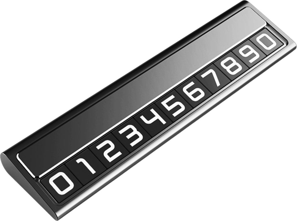 Temporäres Parkschild aus Metall fürs Auto, magnetische Nummer, fluoreszierender grüner Aufkleber, automatisches Parkschild, versteckte temporä...