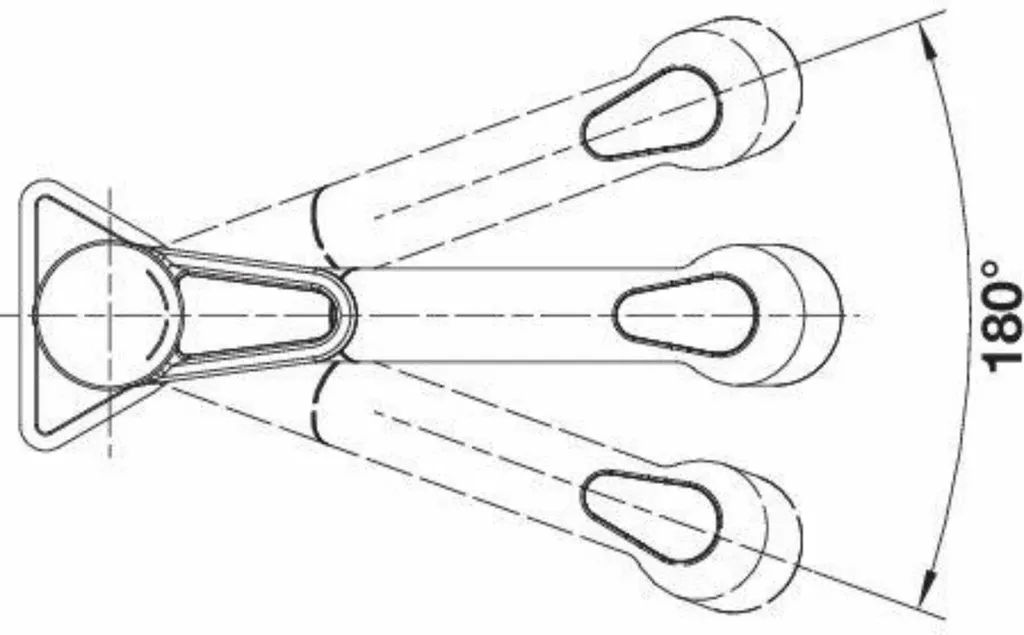 Mitigeur Chrome Blanco WEGA-S II avec Bec Pivotant et Douchette 526416