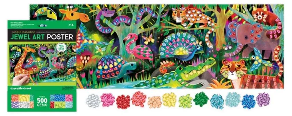 Activité Calme Enfant : Kit Mosaïque Jungle pour Cadeau d'Anniversaire