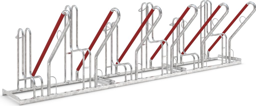 Fahrradständer mit Anlehnbügel 4506 XBF | 6 Räder einseitig | RA 500mm