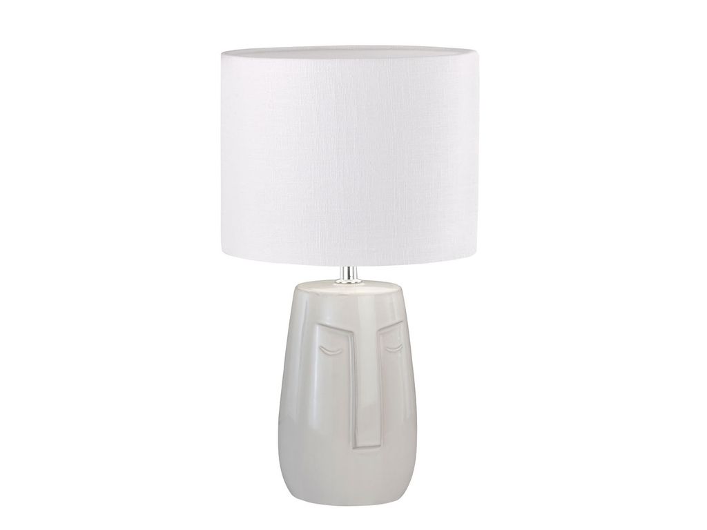 Fischer & Honsel 50715 Face Tischleuchte Keramik beige E14