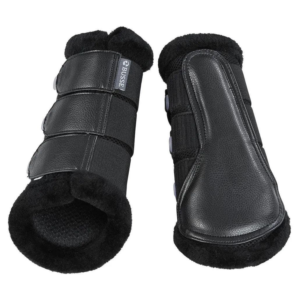 Guêtres équitation BUSSE Breezy-Plush pour le travail quotidien noir M