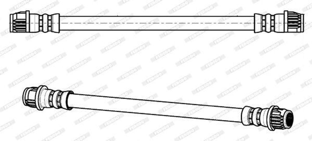 FERODO FHY3064 Bremsschlauch für OPEL Crossland X (P17) passend für PEUGEOT 2008 Kombi (CU) 207 (WA, WC) 207 CC (WD) 208 I Schrägheck (CA, CC) 2...