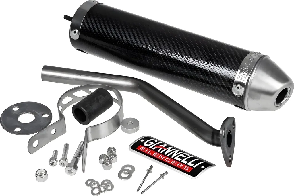 Sistema di scarico Giannelli Marmitta Carbon High Up con ABE per Rieju