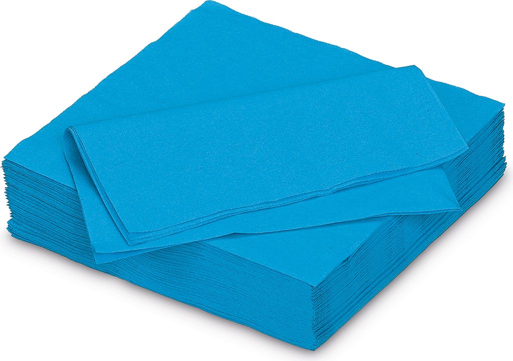 Servietten aus Papier 33x33cm 2-lagig 50 Stück Türkis