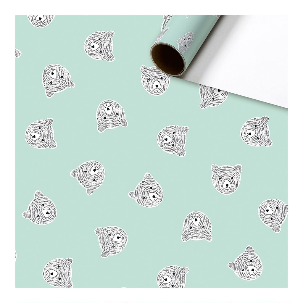 Stewo Rollo, Geschenkpapier, Türkis, Muster, Papier, Produktbild 2