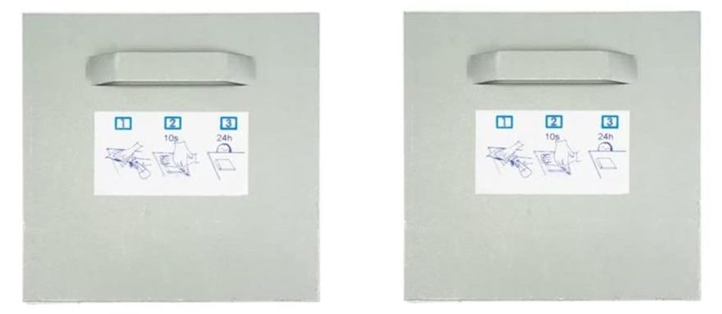 Selbstklebendes Montageset für Fotohalter, Spiegelhalter, Dibond-Aufhänger und selbstklebende Platten (2 Halter, 100x100mm)