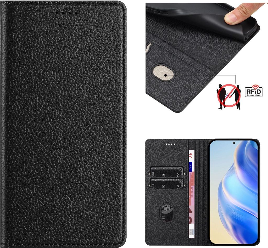 Leder-Handyhülle Für Blackview Oscal Tiger 13 5G – Mit RFID-Schutz & Magnetverschluss