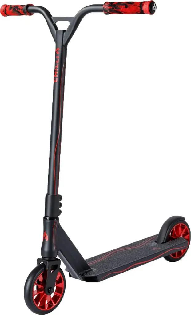 Chili Scooter Pro Wave Track M Trottinette Freestyle Gris Rouge