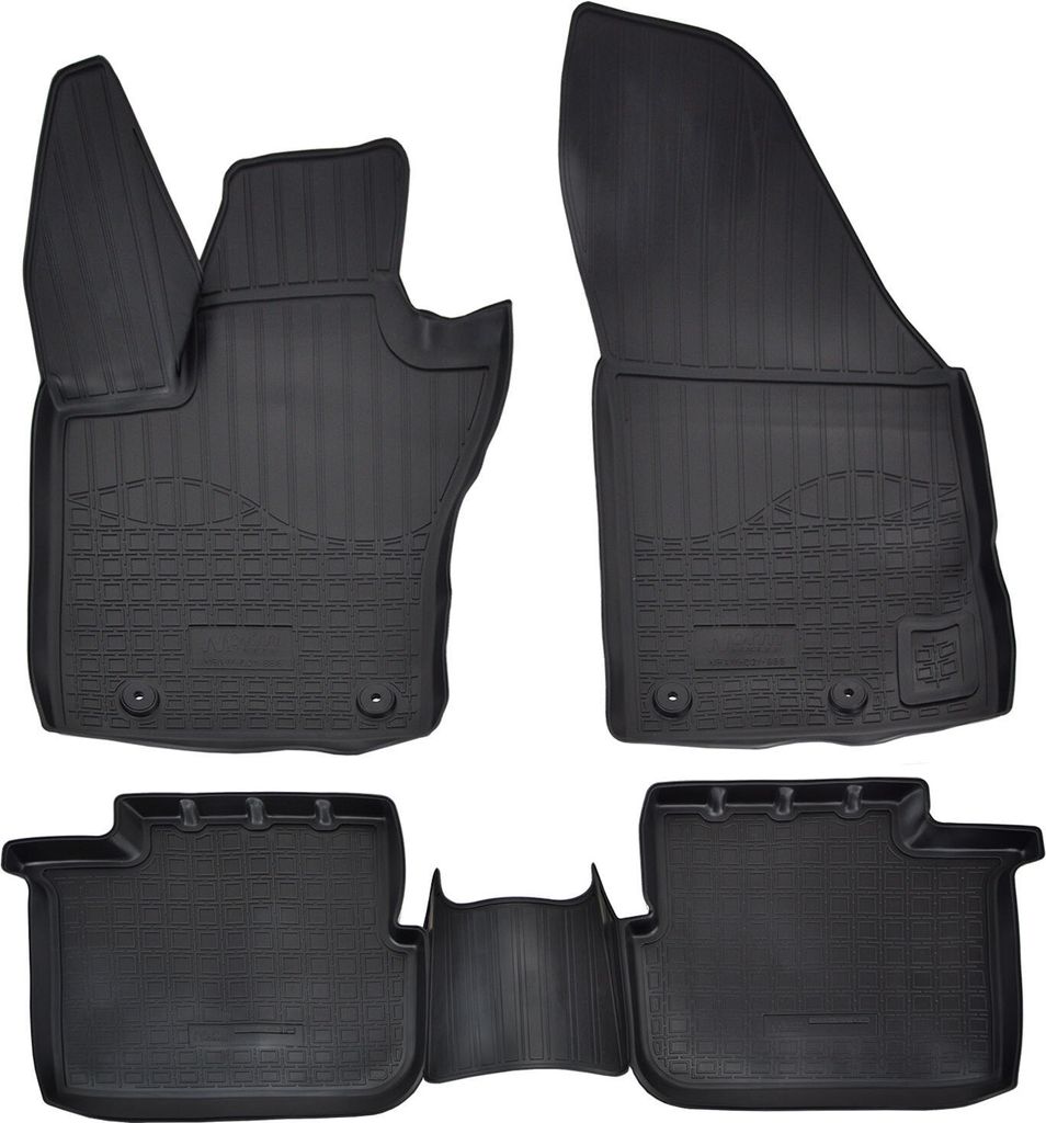 NORM LINERS | 3D Gummimatten Auto Matten Fussmatten Kompatibel mit Fiat Tipo ab 2015, Individuelle Passform mit Hohem Rand cca 4-5cm, Allwetter,