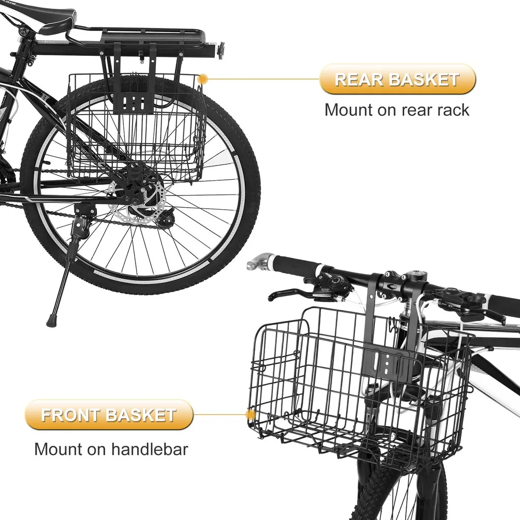 Panier vélo pliable acier inox : finissez-en avec l'encombrement VTT