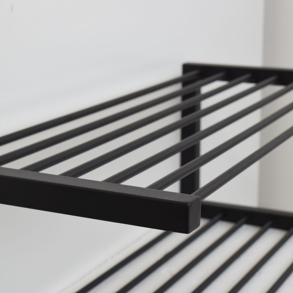 LOFT42 Hall Wandschuhregal – Metall – Schwarz Produktbild 4