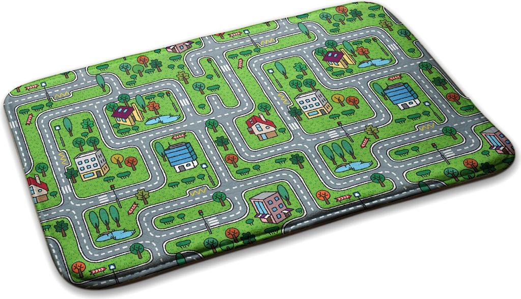 Teppich Kinderteppich Schlafzimmer Modern - 75 cm x 45 cm - Städtische Straßen Straßen