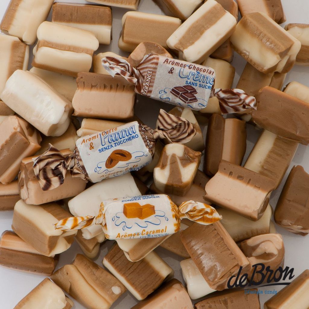 De Bron Caribean Cream Toffees Kaubonbons Zuckerfrei 955 g