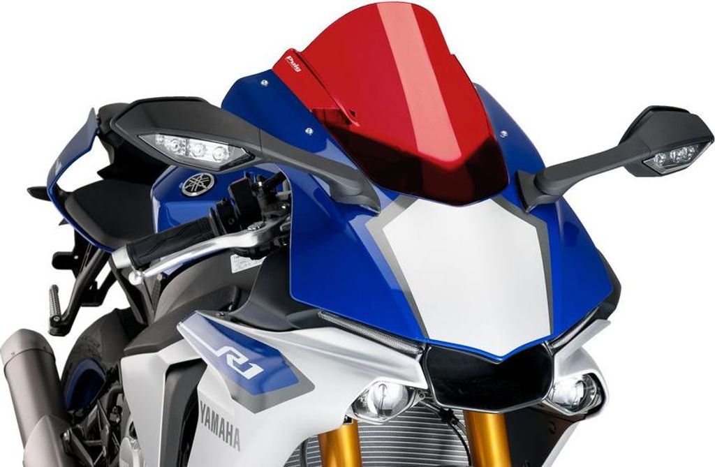 PUIG 7648R Z-Racing Scheibe passend fuer YAMAHA YZF-R1 Rot
