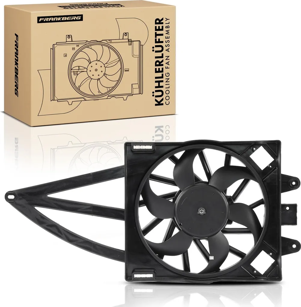 Ventilateur de refroidissement moteur 12V complet pour Fiat Panda 169