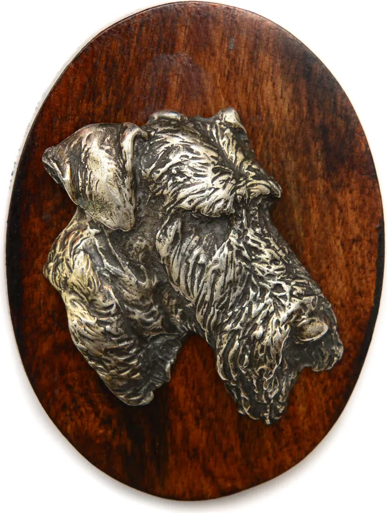 Airedale Terrier II - Brooch for exhibition, clip with start number, badge for dog from Art-Dog