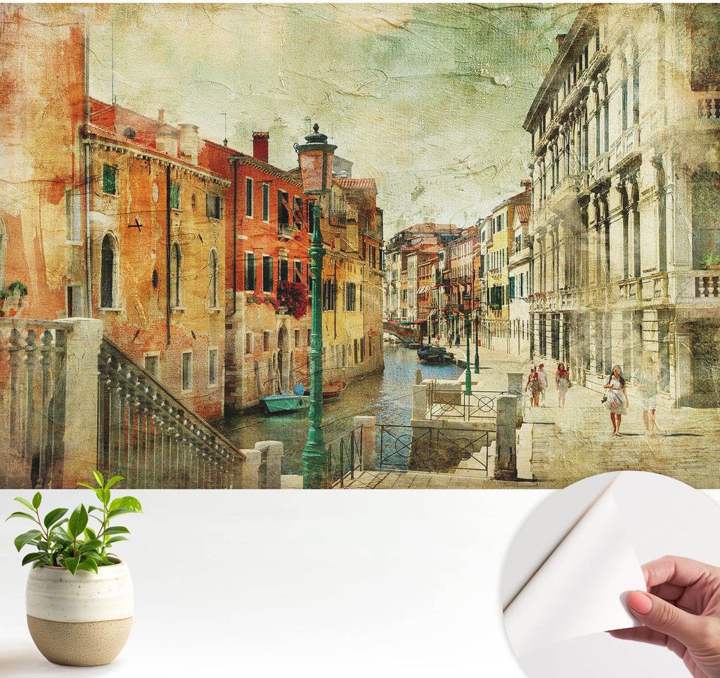 Fototapete selbstklebend - 104x70 cm - Tapete - Wandtapete - Wandbilder - Klebefolie - Dekofolie - Tapete Folie - Wand - Dekoration - Wohnzimmer - ...