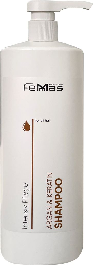 FemMas Argan & Keratin Shampoo 1000ml mit Pumpe NEUES Produktbild 4