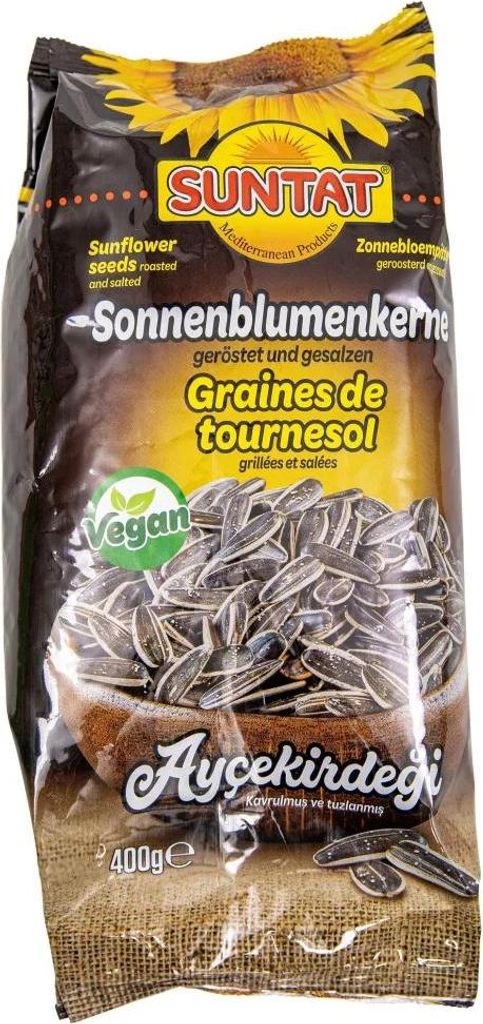 SUNTAT Sonnenblumenkerne geröstet und gesalzen 400g Produktbild 