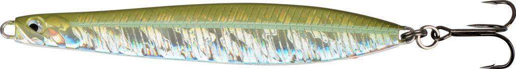 A fishing lure on a white background.