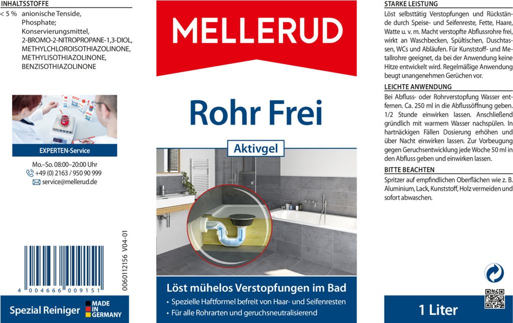 Rohr Frei Aktivgel 1,0 l Produktbild 5