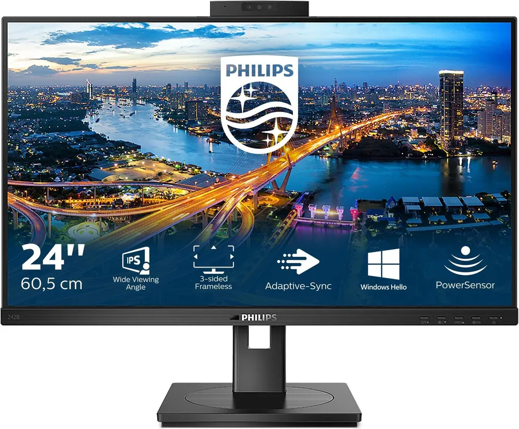 Philips 242B1H Écran LED 24" (61cm) - FHD, Webcam, Haut-parleurs - 11