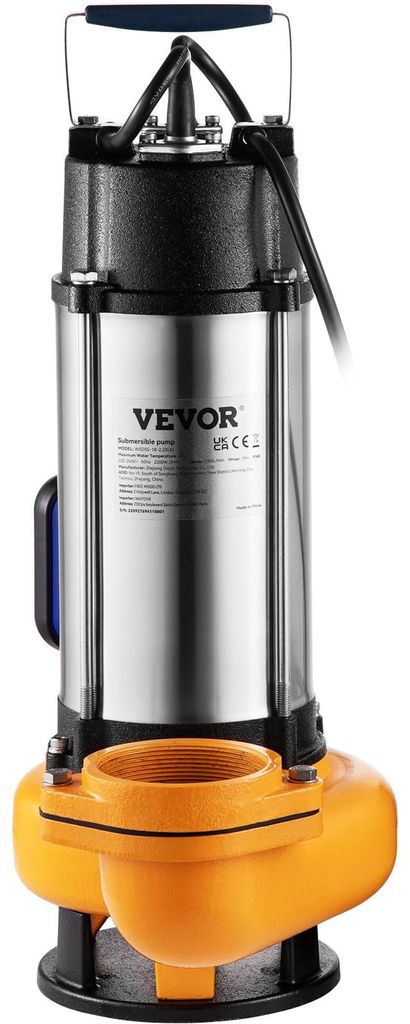 VEVOR Schmutzwasserpumpe mit var, Schwimmerschalter Produktbild 